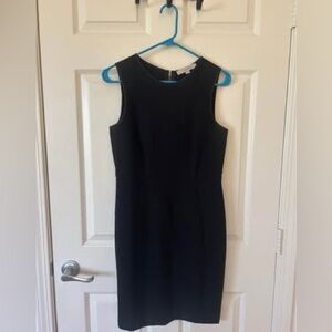 LOFT Classic Black Midi Dress